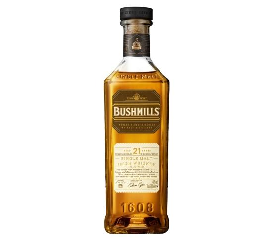 וויסקי בושמילס סינגל מאלט 21 שנים BUSHMILLS SINGLE MALT 21 YEAR OLD